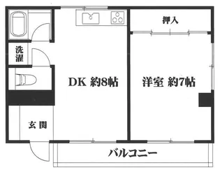 コーポ カナエ【1階】の間取り