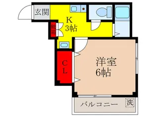 グリ-ンマンション玉屋【3階】の間取り