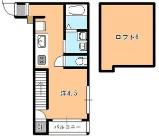 オレンジハイツ【1階】の間取り