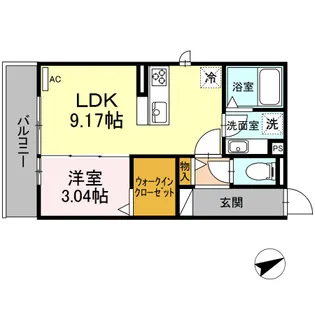 オルオル・ハレ【1階】の間取り
