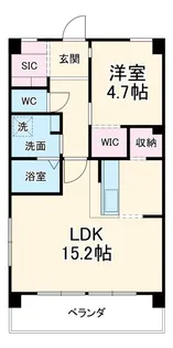 ドヌール諏訪【4階】の間取り