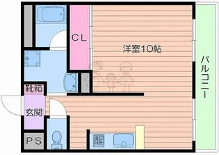 ベージョ・フロレスタ松崎町【2階】の間取り
