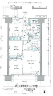 レーベン宮崎 ONE TOWER【3階】の間取り