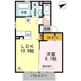 トロワーズ湘南VI【2階】の間取り
