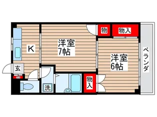 ウィンテラス東村山【3階】の間取り