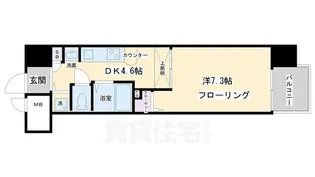 エステムコート京都河原町プレジール【6階】の間取り