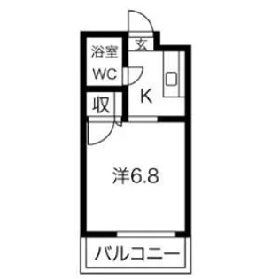 パールハイツII【1階】の間取り