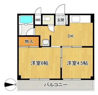司マンション【3階】の間取り