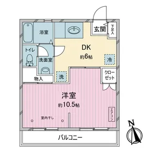 タイム【1階】の間取り