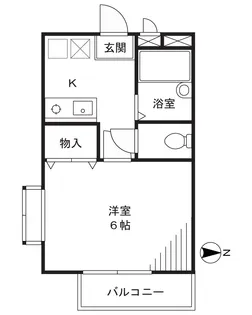 グランドゥール中原【2階】の間取り
