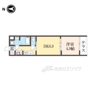 フォーリアライズ京都東寺【1階】の間取り