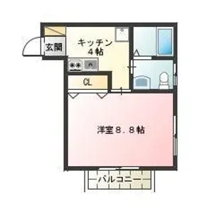 新大成コーポ【2階】の間取り