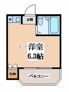 ハイツ日岡【4階】の間取り