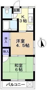 大泉パールハイツ【2階】の間取り