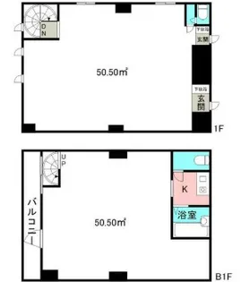 シンクレア南青山【1階】の間取り