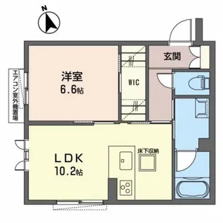 アルテ渋川【1階】の間取り