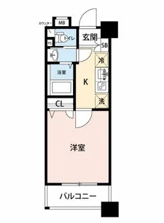マイナビSTAYロイヤルグランデ府中駅前【6階】の間取り