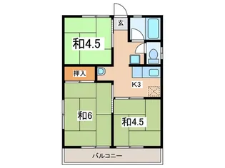 シティハイム湘南【2階】の間取り