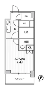 JMFResidence町田【6階】の間取り