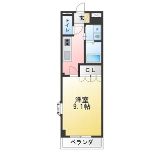 M・メゾン【2階】の間取り