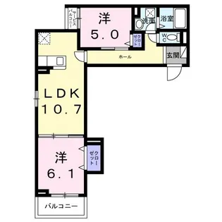 ヒカルサ此花通酉島【3階】の間取り