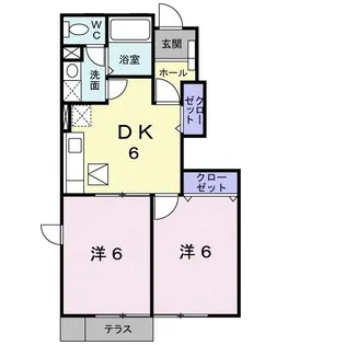 シャルマンコーポV【1階】の間取り