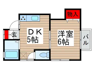 ハイツサンレイク【2階】の間取り