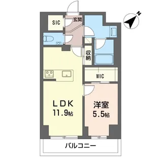 クラルテ羽沢横浜国大【3階】の間取り