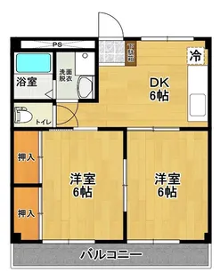 コーポシティパーク【2階】の間取り
