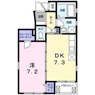 ジュネスベル【3階】の間取り
