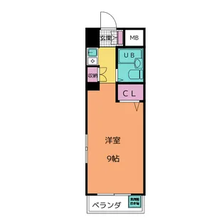ジョイフル原南【9階】の間取り