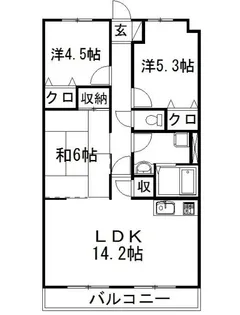 ベント484【4階】の間取り