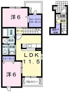 ヴィラ薫風一番館【2階】の間取り