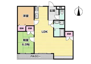 グランレーヴ【1階】の間取り