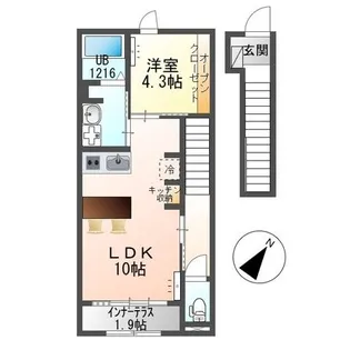 Vanessa Bell【2階】の間取り