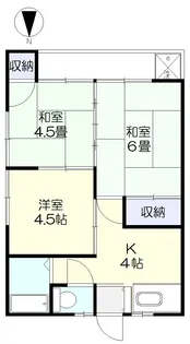 エースコーポ(生活保護の方)【2階】の間取り
