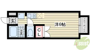 グリーンパークきしべ【2階】の間取り