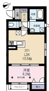 シャーメゾン弥生【2階】の間取り