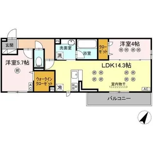 アトレ泉台【3階】の間取り