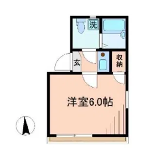 リベルテ荒川公園【2階】の間取り