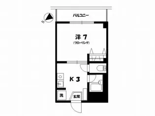 ラポール中島【4階】の間取り