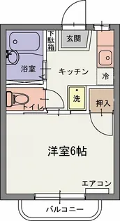 カーサうべC【2階】の間取り