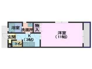 ヨウコウハイツII【2階】の間取り