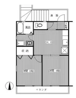 アンソレイエ【1階】の間取り