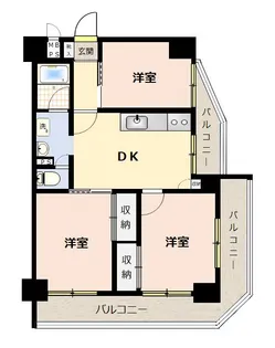ハイネス中目黒【6階】の間取り