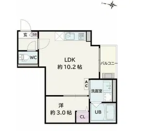 Jack gamo I【1階】の間取り
