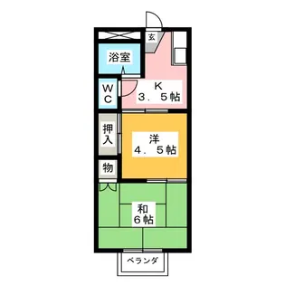 パームデールC棟【2階】の間取り