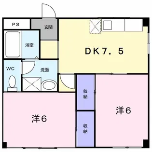 ハイツ宮ノ前【1階】の間取り