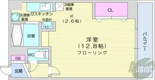 サウスシティ【5階】の間取り