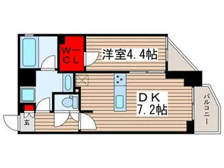 ラティエラ中野【3階】の間取り